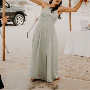 Mint/sage green floor length gown